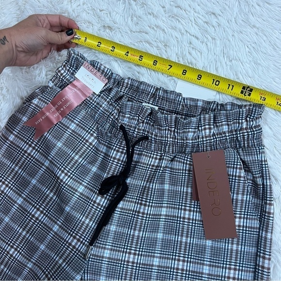 INDERO Houndstooth Stretch Trousers NWT woman’s size L/XL - Picture 4 of 11